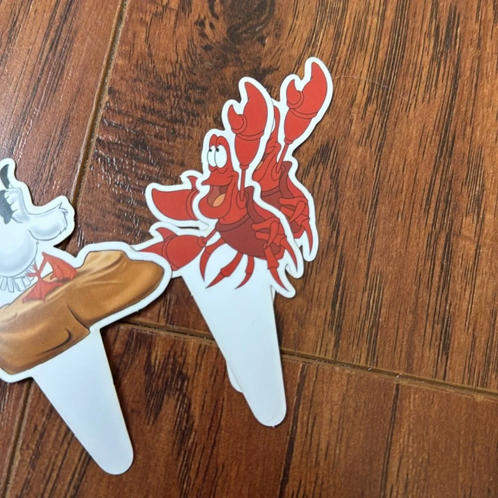 NWOT Little Mermaid 12 Cupcake Toppers Birthday Party Decorations